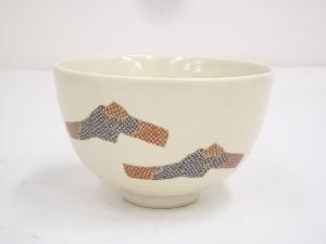 加藤藤山造　色絵結文茶碗